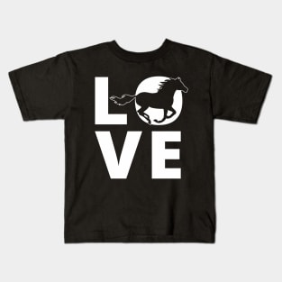 Horses Love Horses Kids T-Shirt